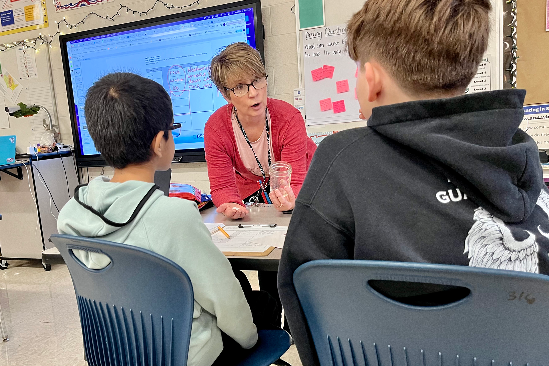 Teacher with Students