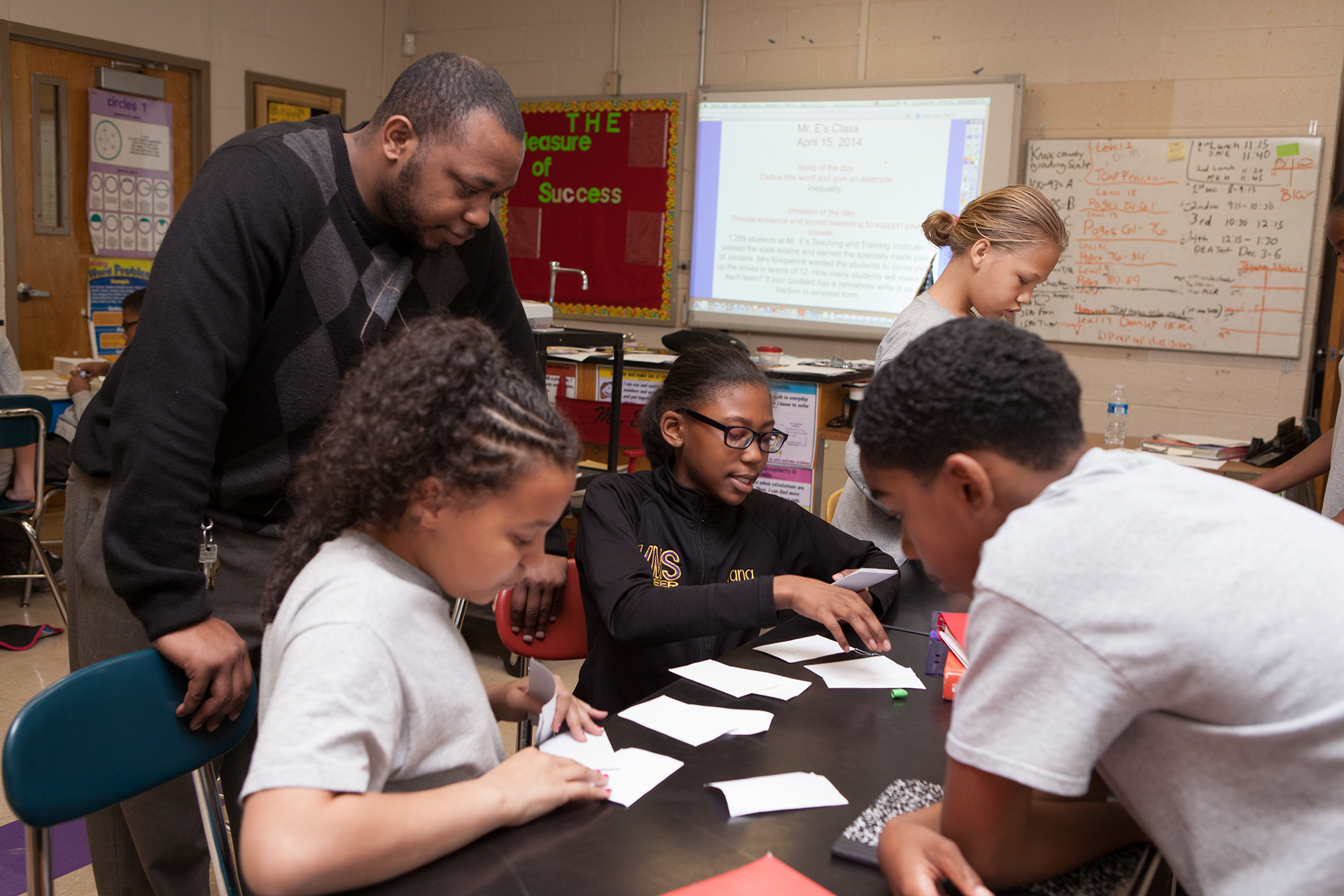 Teacher with Students