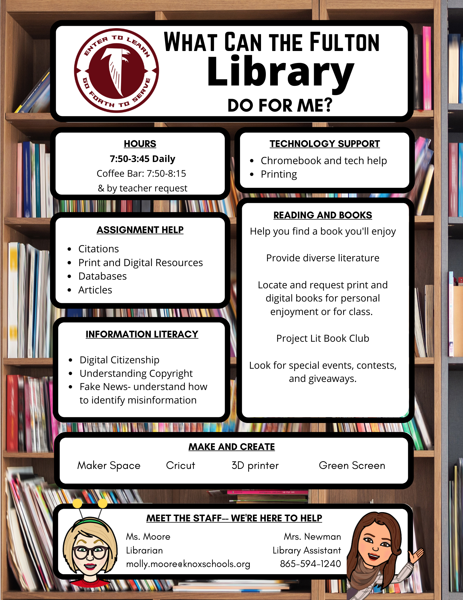 Library Menu of Services