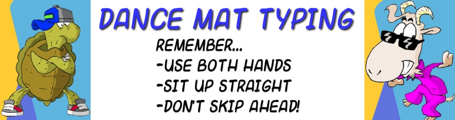 Dance Mat Typing