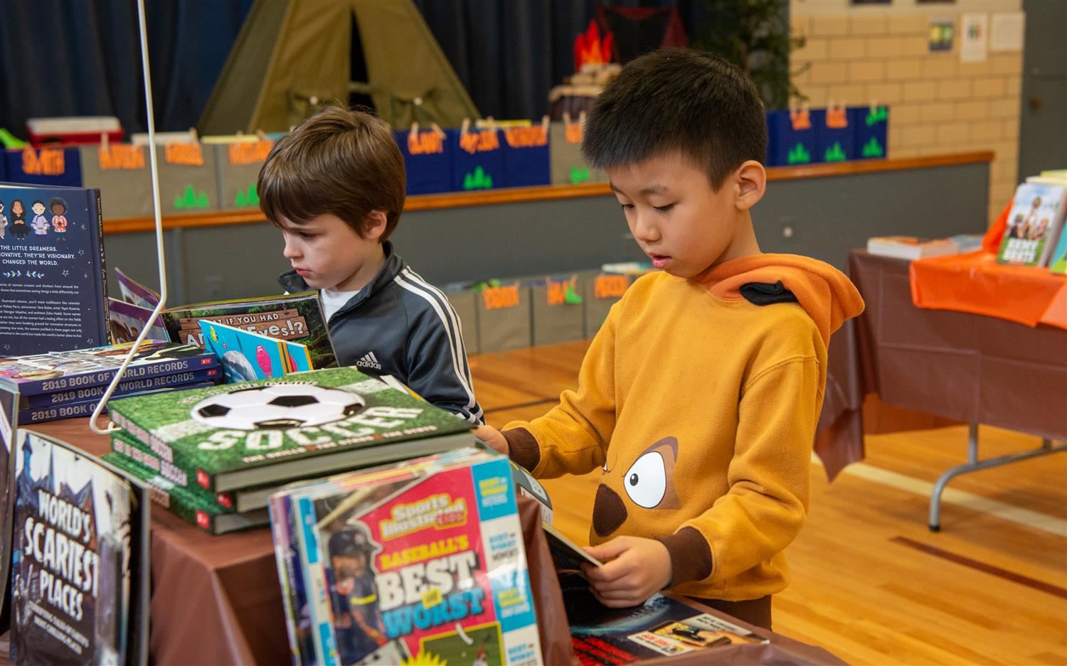 Kids are book fair