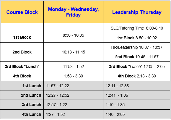 24-25 Schedule