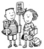 Children at school 