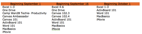 September and October Online 