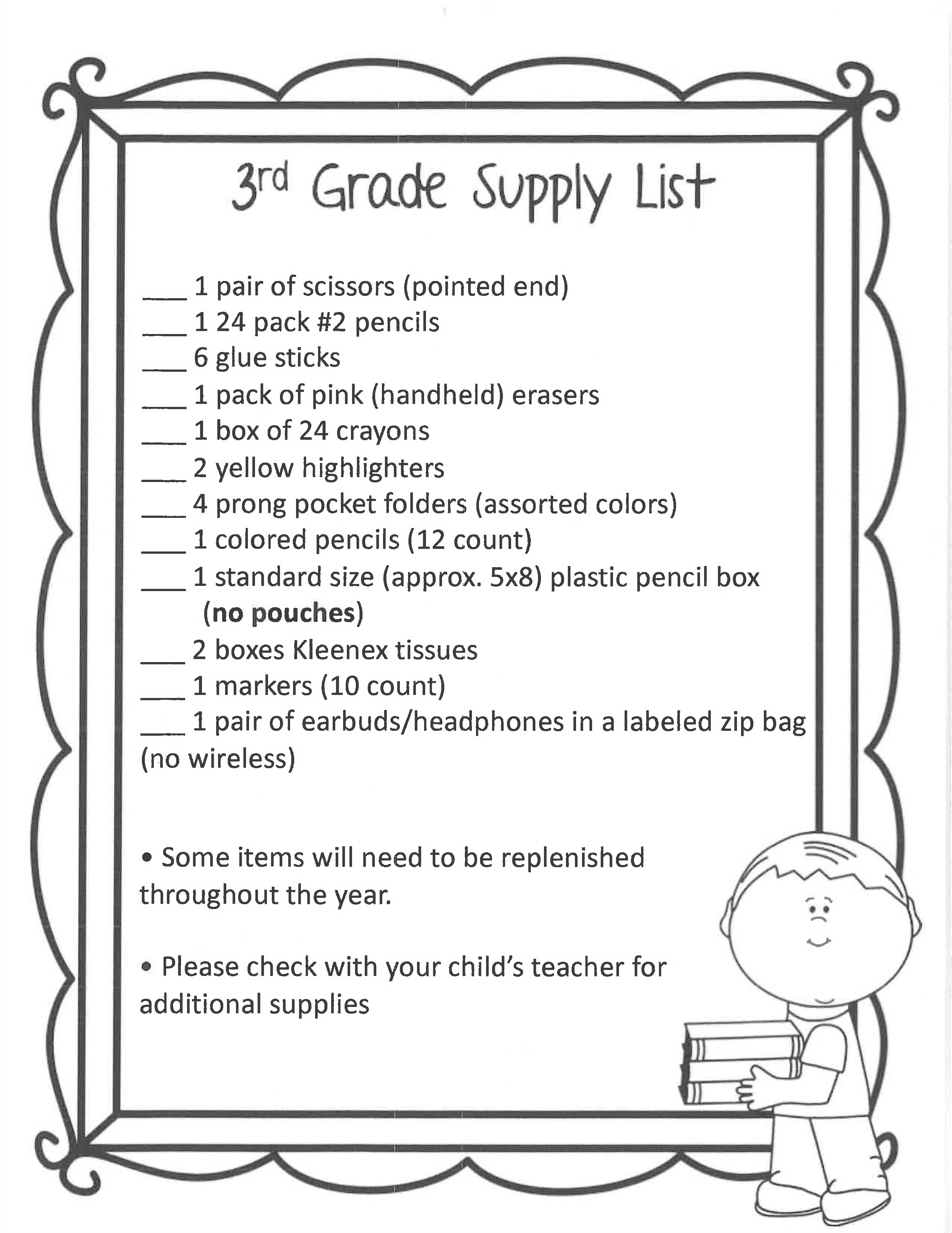 20232024 School Supply Lists