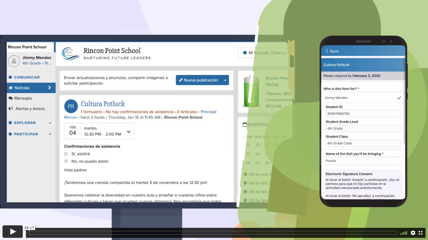 Parent Square Video en Español