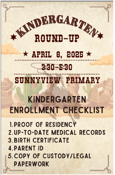  Kindergarten Roundup