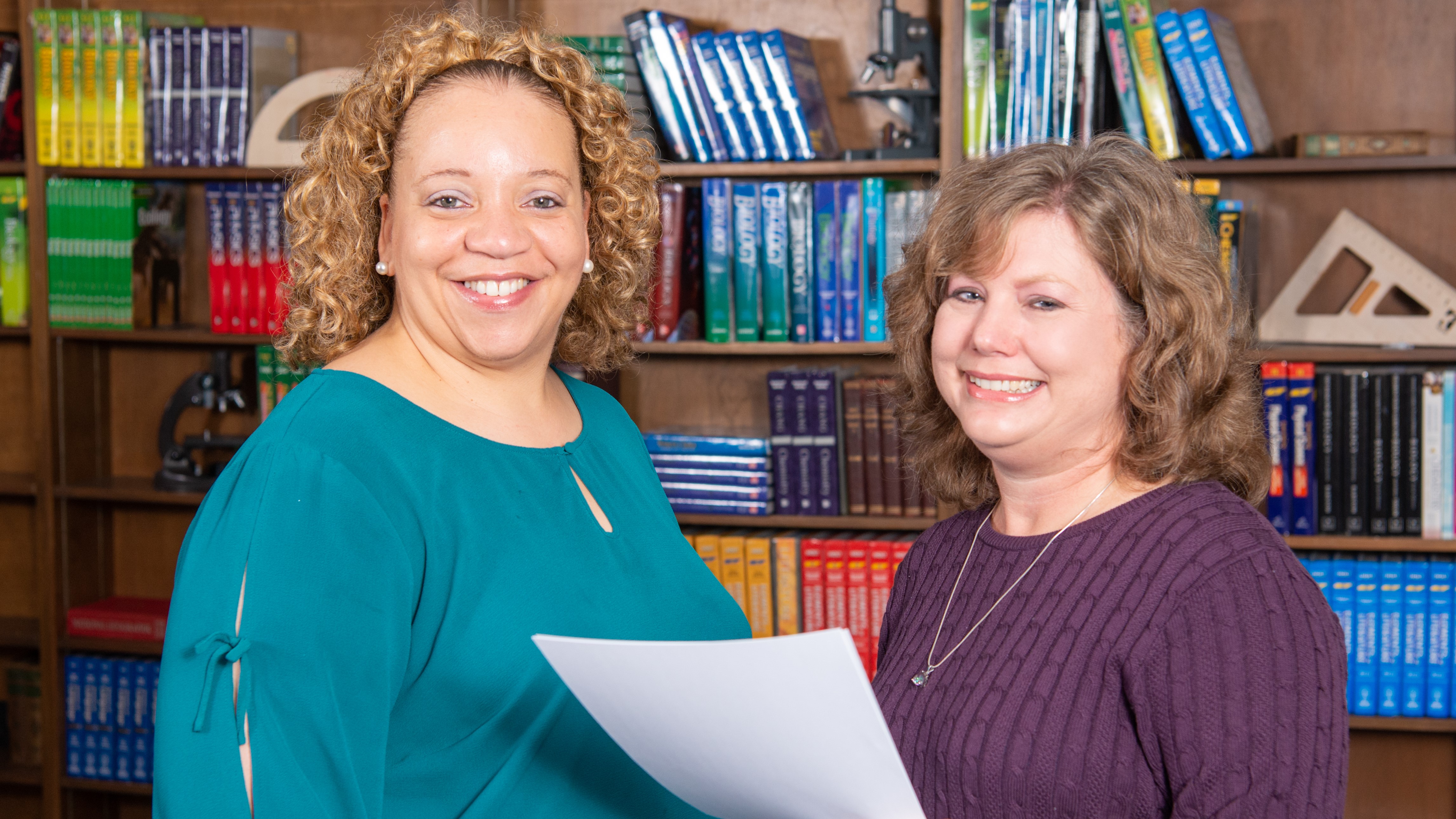 KCS ombudsman Tammi Campbell, left, and Special Education Parent Liaison Sue Ownby, right, provide assistance to students, families and schools. 