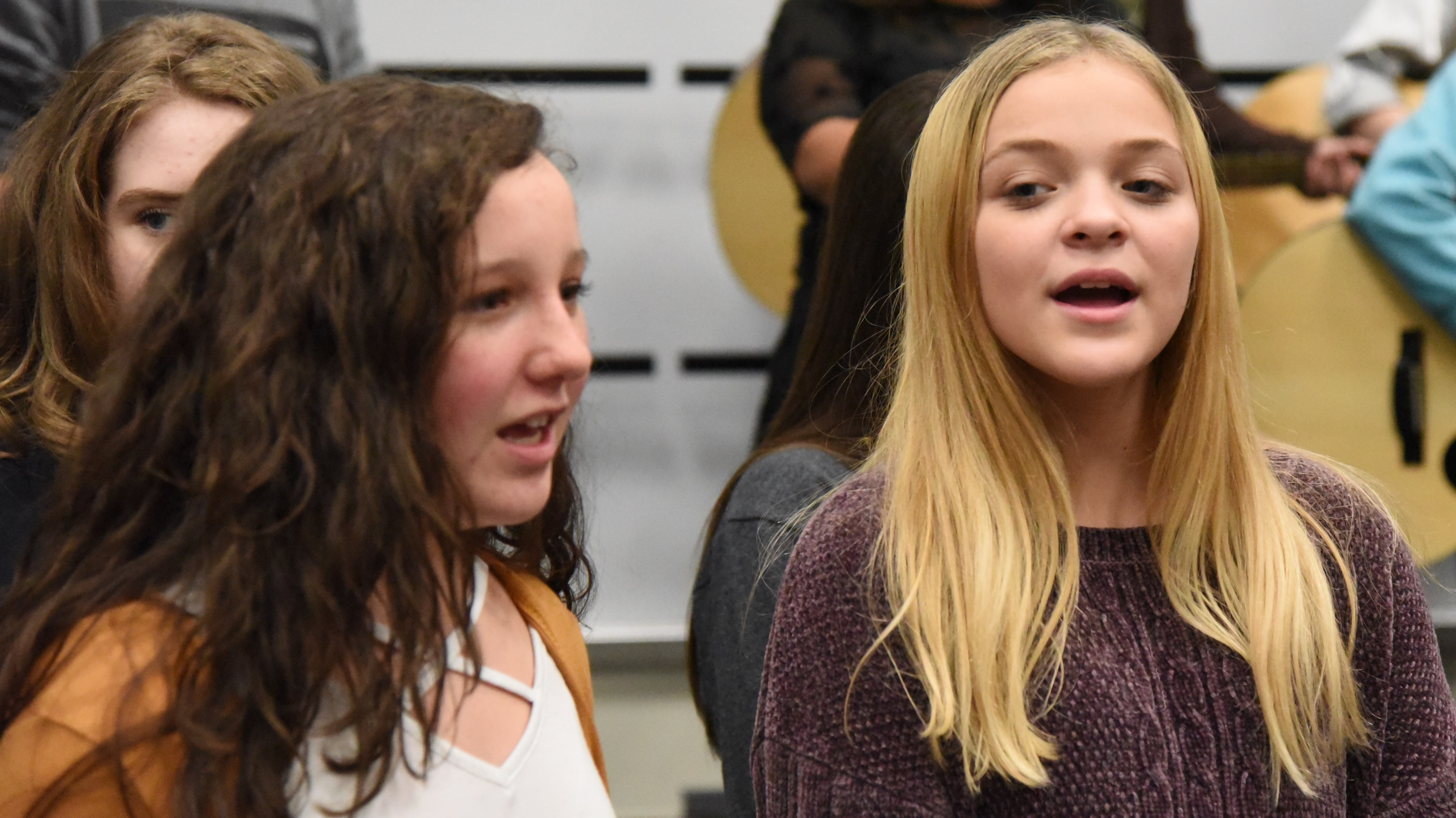 At a benefit concert for the Songbirds Foundation, 15 students from Karns Middle School will perform as backup singers for Chris Blue, while 10 students will play guitar. 