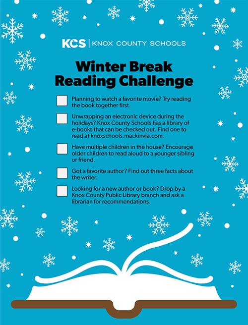Winter Break Reading Challenge Downloadable 