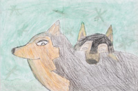 Kaitlyn Ellis - Mount Olive Elementary School - Wolves in the Snow