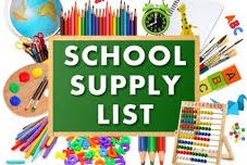  School Supplies List