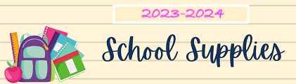  2023-2024 PK3 Classroom Supply List 