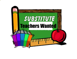  We want more substitute teachers to add to our sub list. 