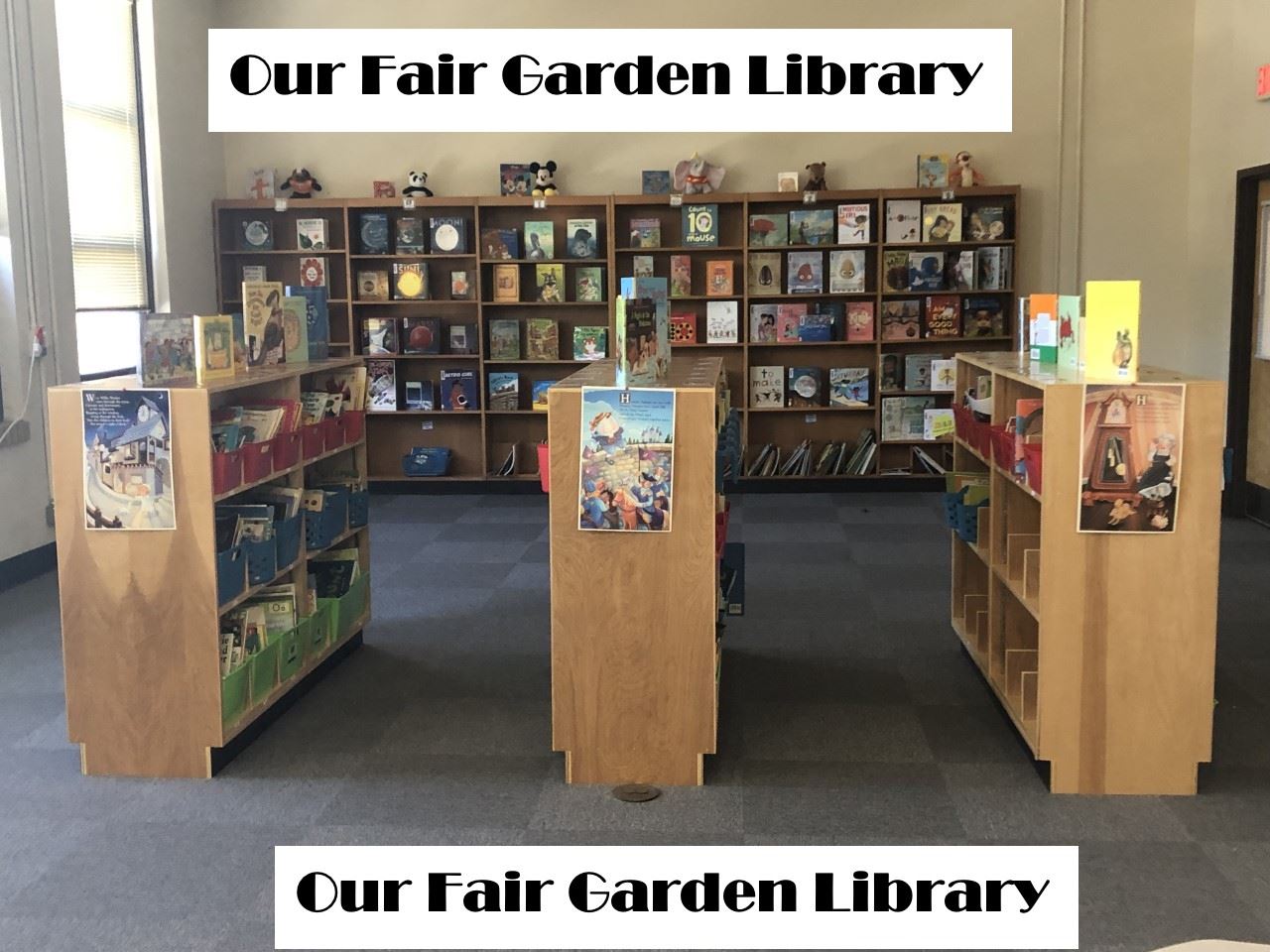  I hope you enjoy the grand opening to our new Fair Garden library. Welcome!  