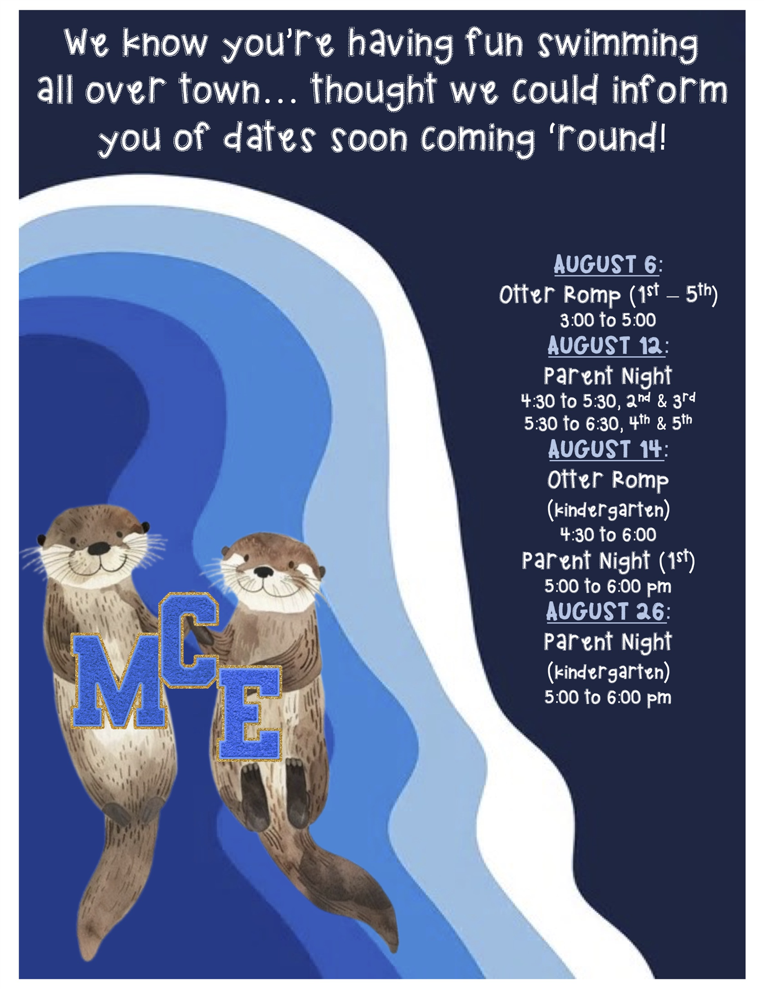  Important Dates 