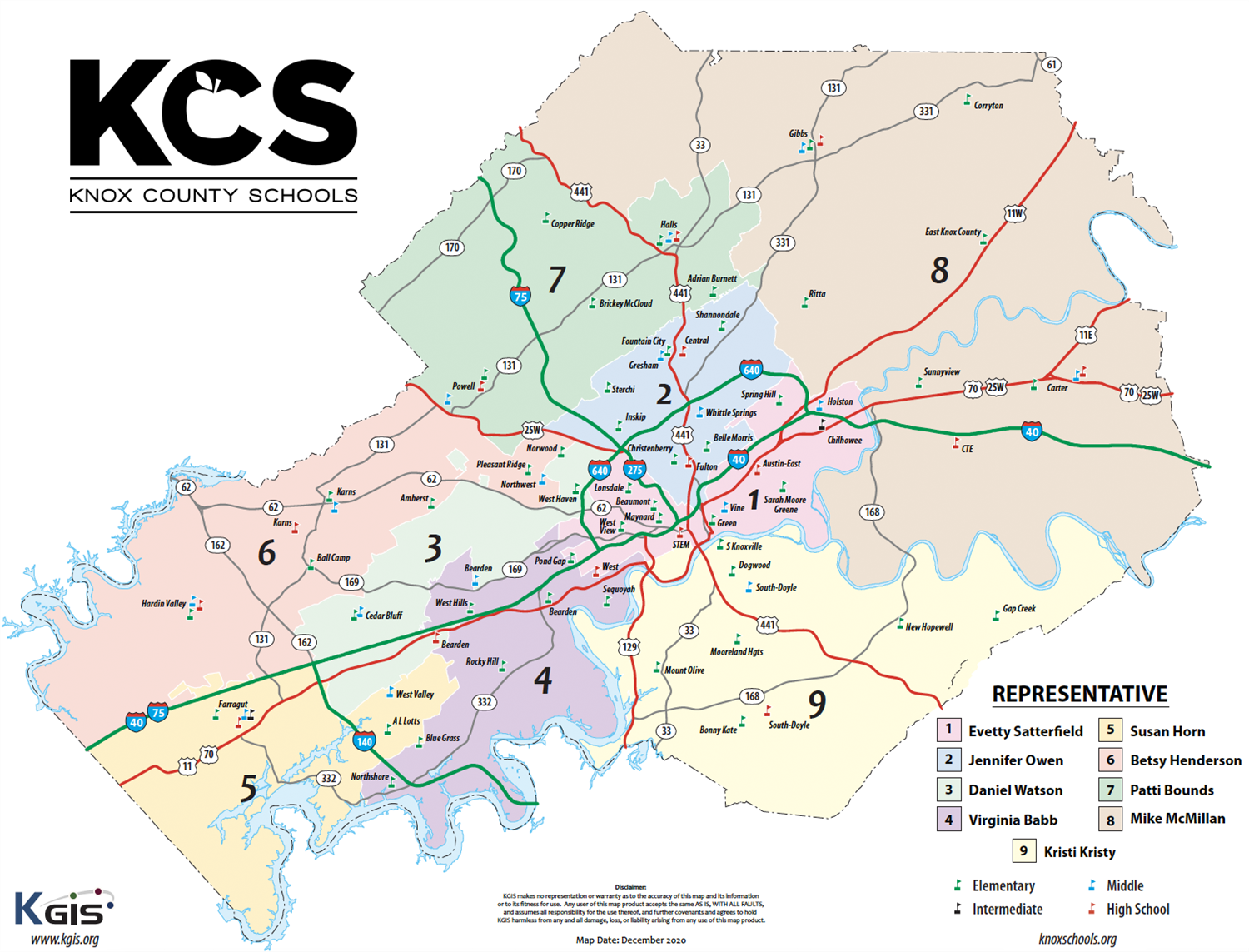 School Board Districts